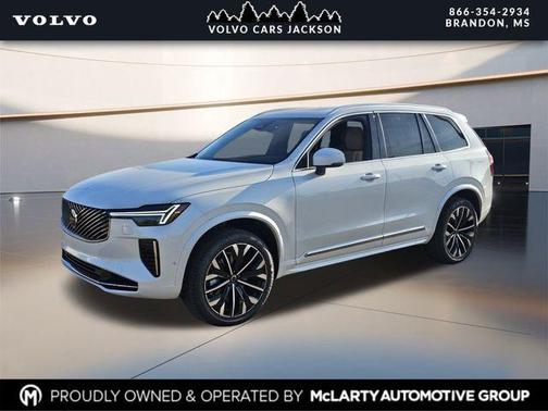 Crystal White Pearl 2026 Volvo XC90 Plus, B5 AWD Gas (mild hybrid), Gasoline, Bright, 6 Seats
