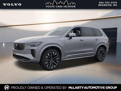 Aurora Silver 2026 Volvo XC90 Ultra, B5 AWD Gas (mild hybrid), Gasoline, Bright, 6 Seats