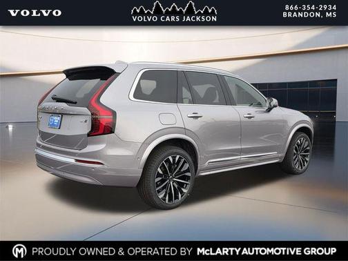 Aurora Silver 2026 Volvo XC90 Ultra, B5 AWD Gas (mild hybrid), Gasoline, Bright, 6 Seats