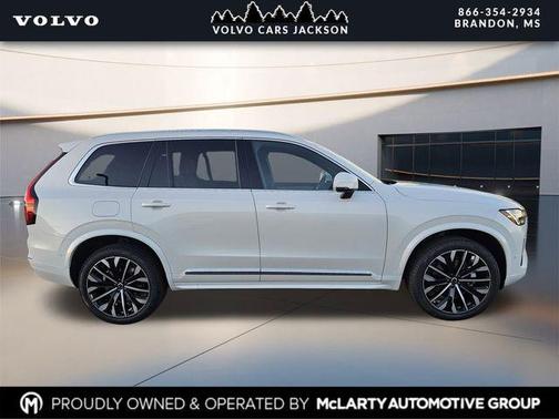 Crystal White Pearl 2026 Volvo XC90 Ultra, B6 AWD Gas (mild hybrid), Gasoline, Bright, 7 Seats