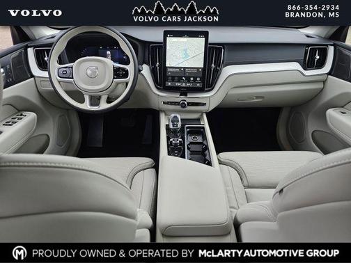 Crystal White Metallic 2026 Volvo XC60 Plug-In Hybrid Ultra, T8 AWD Electric/Gasoline, Dark