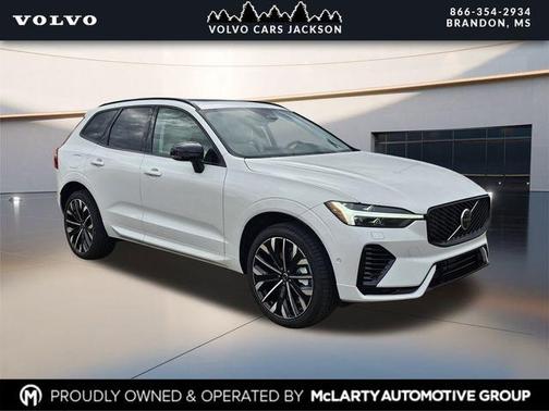 Crystal White Metallic 2026 Volvo XC60 Plug-In Hybrid Ultra, T8 AWD Electric/Gasoline, Dark
