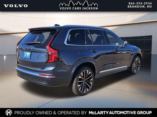 Denim Blue Metallic 2026 Volvo XC90 Plus, B6 AWD Gas (mild hybrid), Gasoline, Bright, 7 Seats
