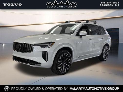 Crystal White Pearl 2026 Volvo XC90 Ultra, B6 AWD Gas (mild hybrid), Gasoline, Bright, 7 Seats