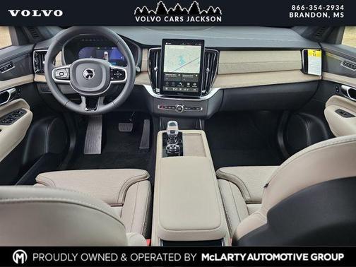 Crystal White Pearl 2026 Volvo XC90 Ultra Dark Theme, B6 AWD Gas (mild hybrid), Gasoline, 7 Seats