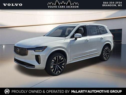 Crystal White Pearl 2026 Volvo XC90 Ultra, B6 AWD Gas (mild hybrid), Gasoline, Bright, 7 Seats