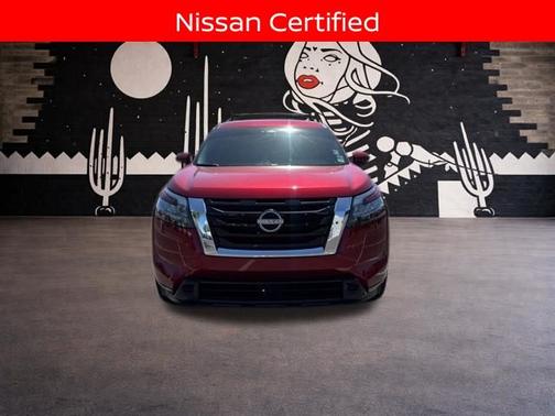 Scarlet Ember 2025 Nissan Pathfinder SV