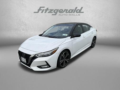 Aspen White/Super Black 2021 Nissan Sentra SR