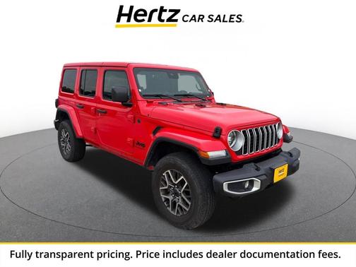 Firecracker Red Clearcoat 2025 Jeep Wrangler 4-Door Sahara 4x4