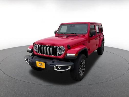 Firecracker Red Clearcoat 2025 Jeep Wrangler 4-Door Sahara 4x4