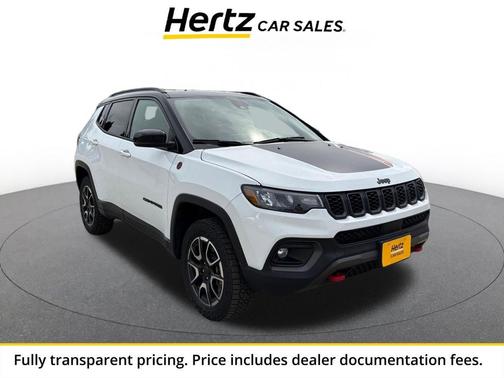 Bright White Clearcoat 2025 Jeep Compass Trailhawk