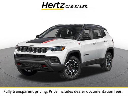 Bright White Clearcoat 2025 Jeep Compass Trailhawk