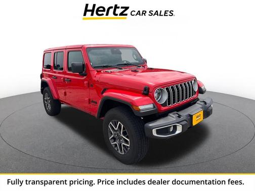 Firecracker Red Clearcoat 2025 Jeep Wrangler 4-Door Sahara 4x4
