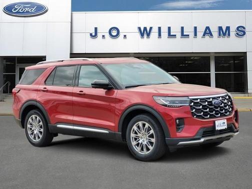 Rapid Red Metallic Tinted Clearcoat 2026 Ford Explorer Platinum SUV