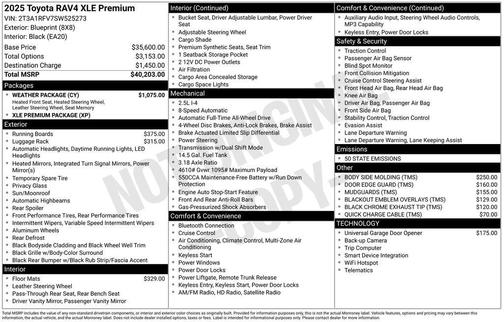 2025 Toyota RAV4 XLE Premium