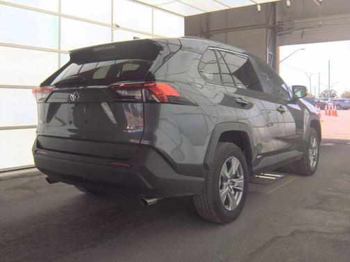 Magnetic Gray Metallic/Midnight Black Metallic 2025 Toyota RAV4 Hybrid LE