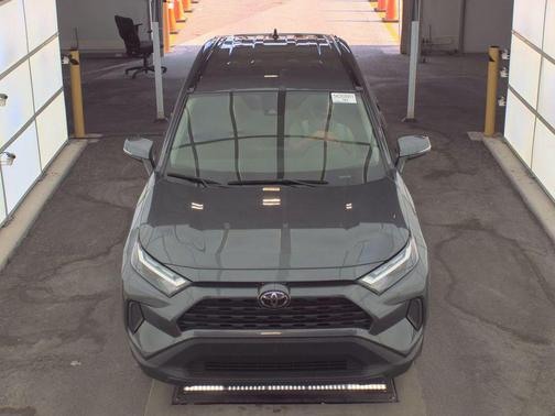Magnetic Gray Metallic/Midnight Black Metallic 2025 Toyota RAV4 Hybrid LE