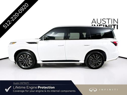 Radiant White/Black Obsidian 2026 INFINITI QX80 AUTOGRAPH AWD