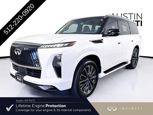 Radiant White/Black Obsidian 2026 INFINITI QX80 AUTOGRAPH AWD