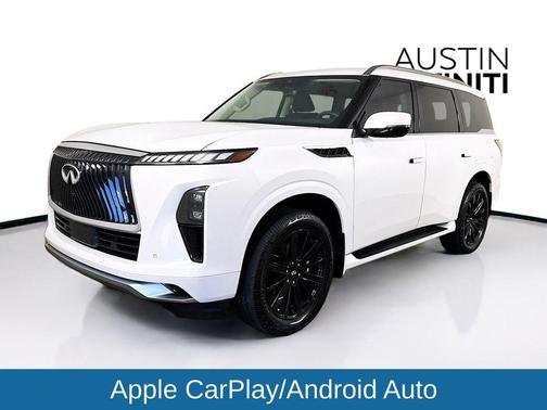 Radiant White 2026 INFINITI QX80 PURE
