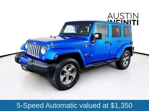 Hydro Blue Pearlcoat 2016 Jeep Wrangler Unlimited Sahara