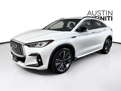 Radiant White 2025 INFINITI QX55 LUXE