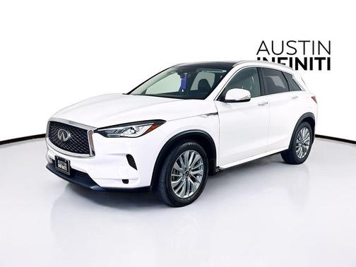 Lunar White 2023 INFINITI QX50 LUXE