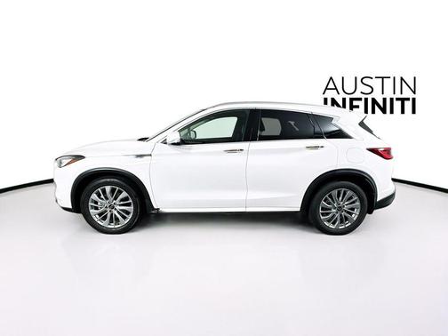 Lunar White 2023 INFINITI QX50 LUXE