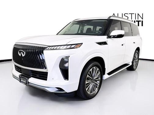 Radiant White 2026 INFINITI QX80 Luxe