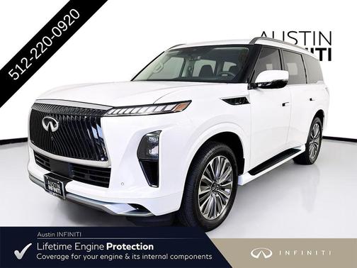 Radiant White 2026 INFINITI QX80 Luxe