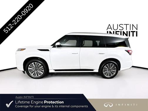 Radiant White 2026 INFINITI QX80 Luxe