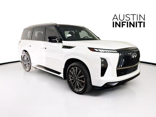Radiant White/Black Obsidian 2026 INFINITI QX80 AUTOGRAPH AWD