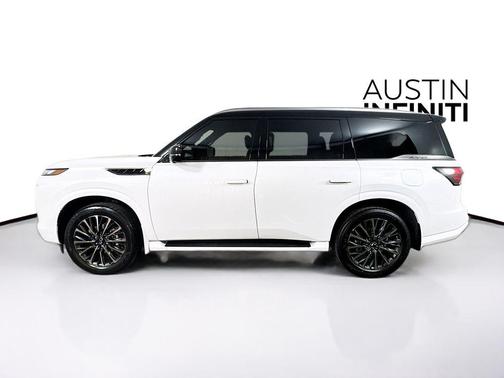 Radiant White/Black Obsidian 2026 INFINITI QX80 AUTOGRAPH AWD