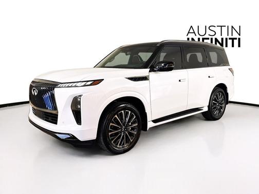 Radiant White/Black Obsidian 2026 INFINITI QX80 AUTOGRAPH AWD