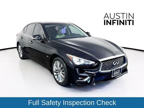 Black Obsidian 2018 INFINITI Q50 3.0t LUXE