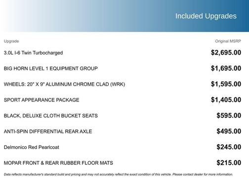 2025 RAM 1500 Big Horn/Lone Star