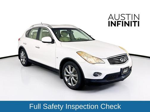 Moonlight White 2014 INFINITI QX50 Journey