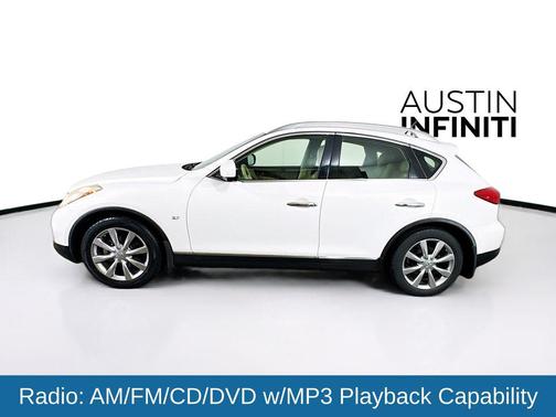 Moonlight White 2014 INFINITI QX50 Journey