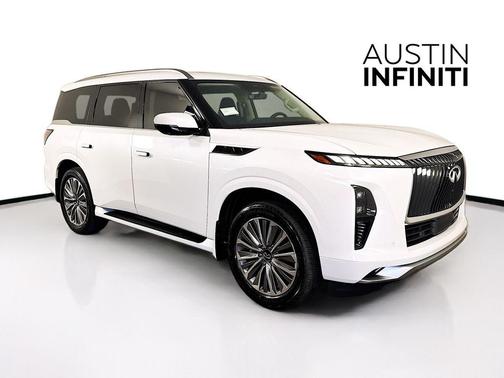 Radiant White 2026 INFINITI QX80 Luxe