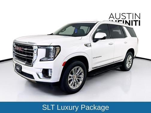 White Frost Tricoat 2022 GMC Yukon SLT