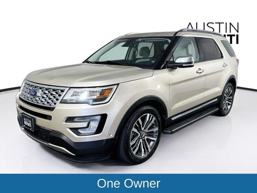 White Gold Metallic 2017 Ford Explorer Platinum