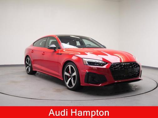 Progressive Red Metallic 2024 Audi A5 Sportback 45 S Line Premium Plus