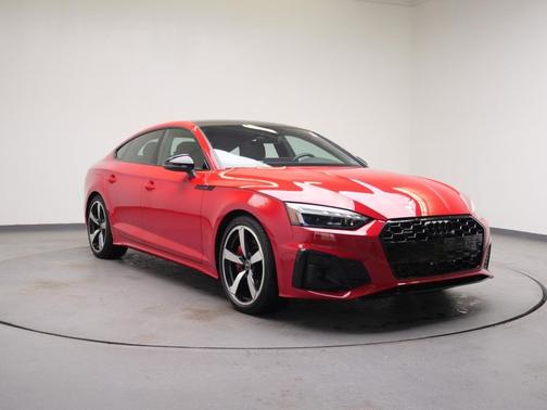 Progressive Red Metallic 2024 Audi A5 Sportback 45 S Line Premium Plus