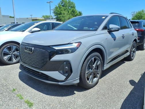 Pebble Gray 2025 Audi Q4 e-tron Premium Plus 55 quattro