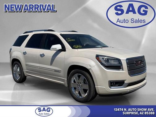 White Diamond Tricoat 2014 GMC Acadia Denali