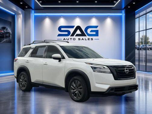 Pearl White Tricoat 2022 Nissan Pathfinder SV 2WD