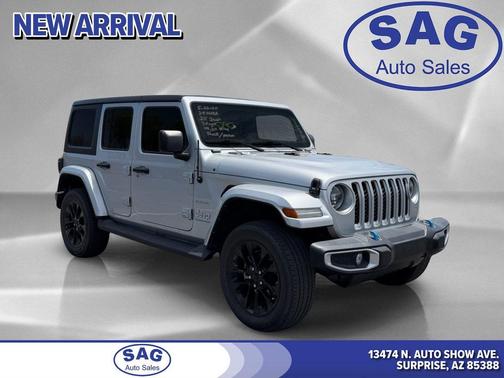 Silver Zynith Clearcoat 2023 Jeep Wrangler 4xe Sahara