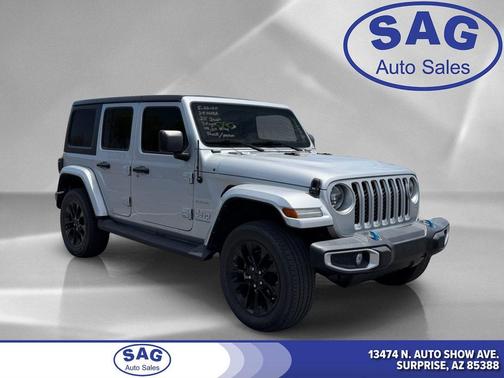 Silver Zynith Clearcoat 2023 Jeep Wrangler 4xe Sahara