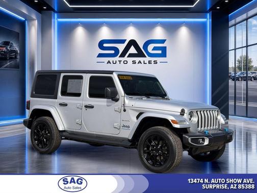 Silver Zynith Clearcoat 2023 Jeep Wrangler 4xe Sahara