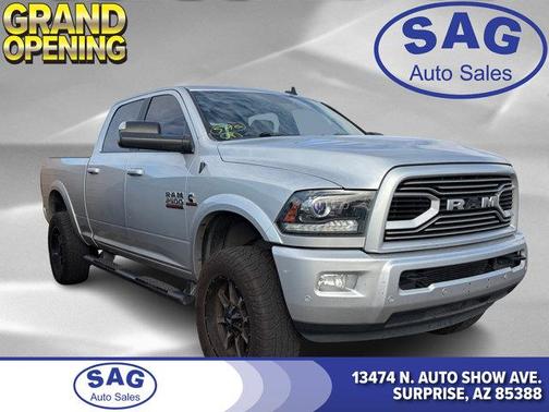 Bright Silver Metallic Clearcoat 2018 RAM 2500 Laramie Crew Cab 4x4 6'4' Box